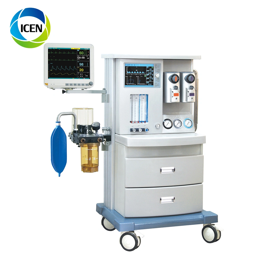 in-E850 Portable Medical Dental Hospital Monitor Vaporizer Anesthesia Machine with Ventilator